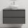 Bathroom vanity with sink TRONDHEIM/DRAMMEN 90x57x46 cm anthracite/white