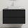 Bathroom Vanity with Sink TRONDHEIM/LJORDAL 90x57x46 cm Black/White