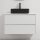 Bathroom vanity with sink TRONDHEIM/LJORDAL 90x57x46 cm white/black
