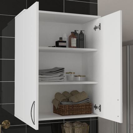 Bathroom wall cabinet ZOE 90x70 cm white