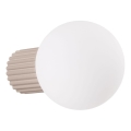 Bathroom wall light HALO 1xG9/8W/230V d. 12 cm IP44 beige