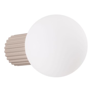 Bathroom wall light HALO 1xG9/8W/230V d. 12 cm IP44 beige