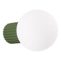 Bathroom wall light HALO 1xG9/8W/230V d. 12 cm IP44 green