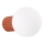 Bathroom wall light HALO 1xG9/8W/230V d. 12 cm IP44 orange