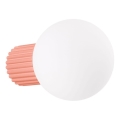 Bathroom wall light HALO 1xG9/8W/230V d. 12 cm IP44 pink