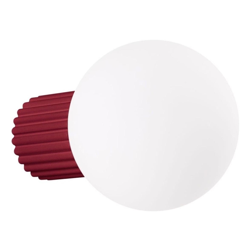 Bathroom wall light HALO 1xG9/8W/230V d. 12 cm IP44 red