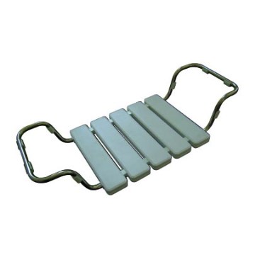Bathtub seat 84 x 13 cm, Silver/White