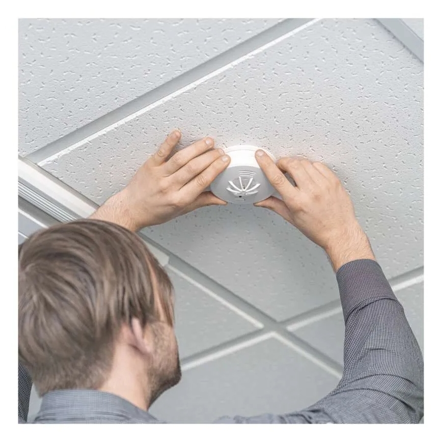 Battery-powered fire detector (1×9V)