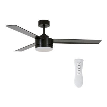 BAYSIDE 213033 - LED Ceiling fan LAGOON GX53/17W/230V black + remote control