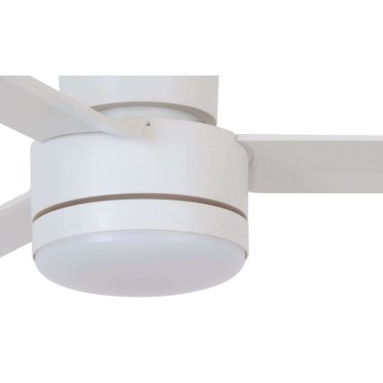 BAYSIDE 213036 - LED Ceiling fan LAGOON GX53/17W/230V white + remote control