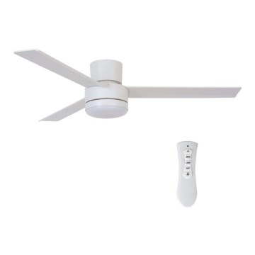 BAYSIDE 213036 - LED Ceiling fan LAGOON GX53/17W/230V white + remote control