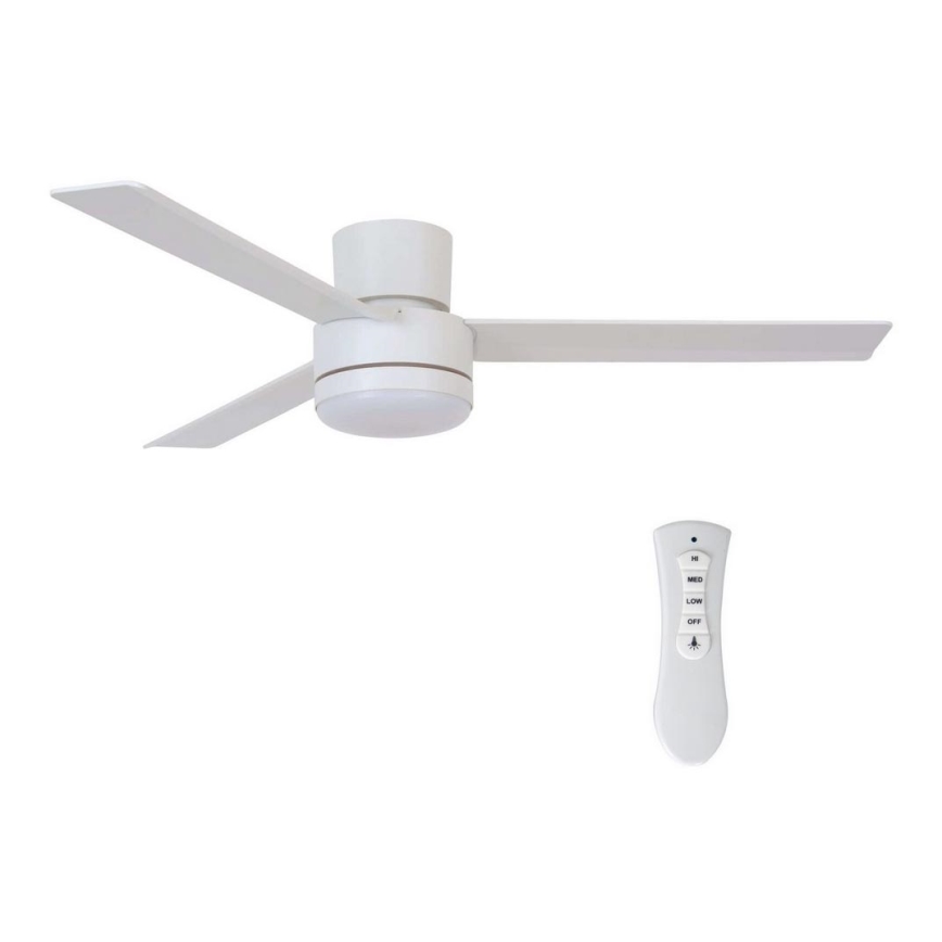 BAYSIDE 213036 - LED Ceiling fan LAGOON GX53/17W/230V white + remote control
