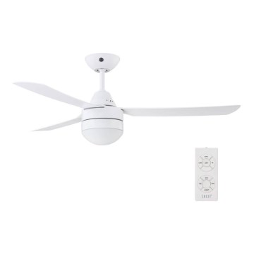 BAYSIDE 531016 - Ceiling fan MEGARA 2xE14/15W/230V white + remote control