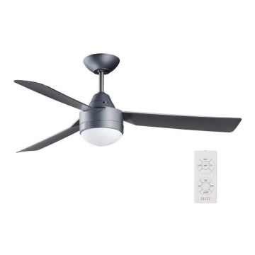 BAYSIDE 531017 - Ceiling fan MEGARA 2xE14/15W/230V anthracite + remote control