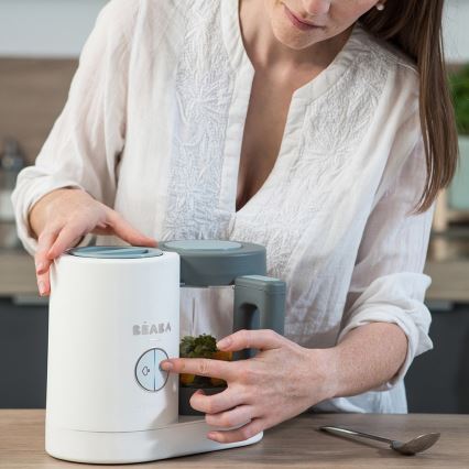 Beaba - 2-in-1 BABYCOOK NEO Steam Cooker, Green/White