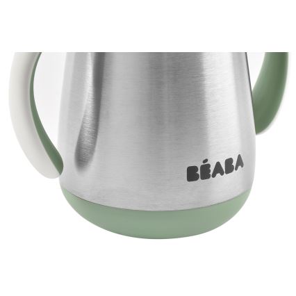 Beaba - 250 ml Insulated Cup with Straw, Green
