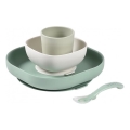 Beaba - 4-Piece Kids' Dining Set, Sage Green