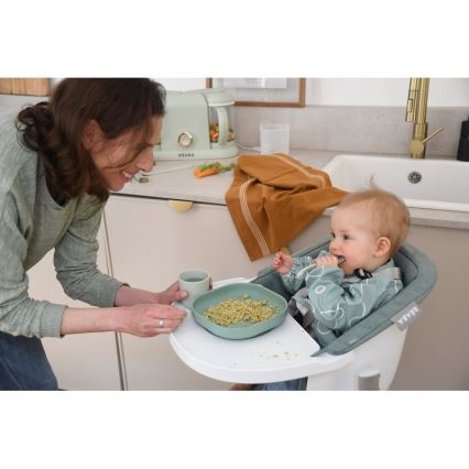 Beaba - 4-Piece Kids' Dining Set, Sage Green