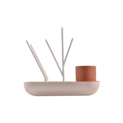 Beaba - Bottle drying rack beige/orange
