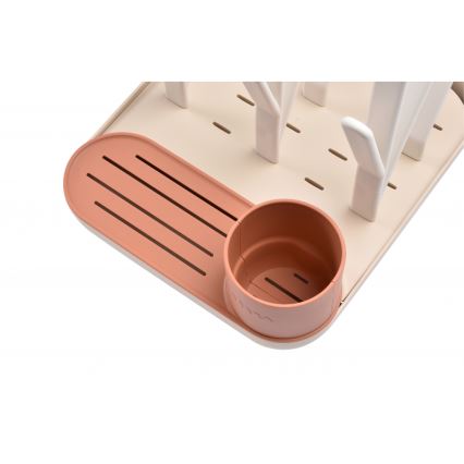 Beaba - Bottle drying rack beige/orange