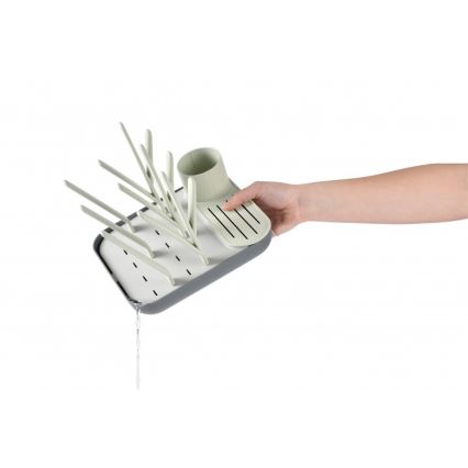 Beaba - Bottle drying rack green/grey