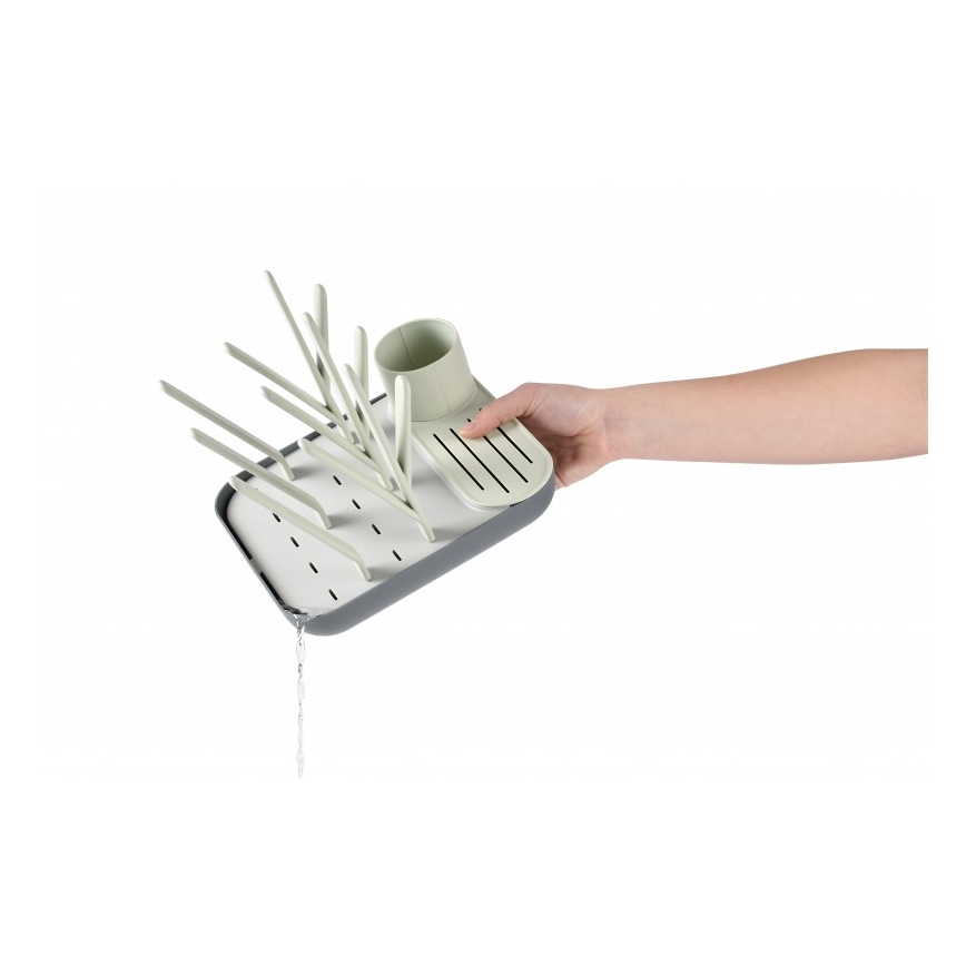 Beaba - Bottle drying rack green/grey