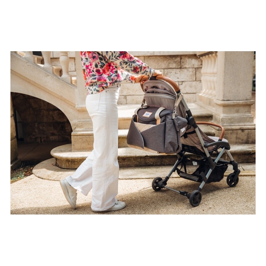 Beaba - Changing bag for stroller SYDNEY grey/beige