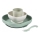 Beaba - Children's 4-Piece Dinner Set, Sage Green