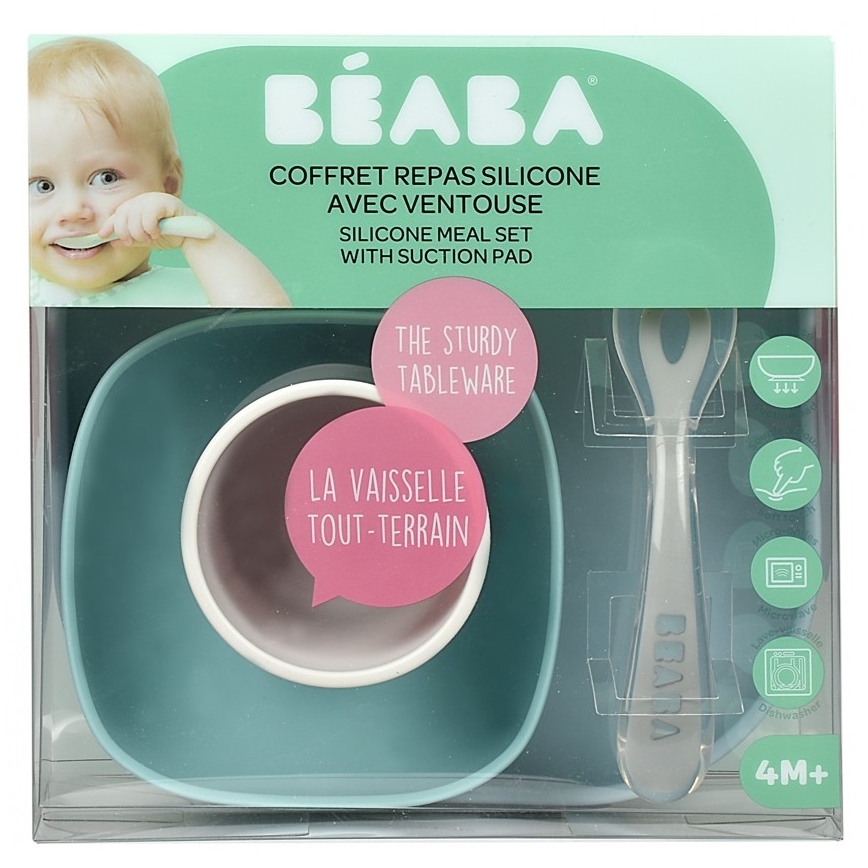 Beaba - Children's dining set Jungle 4 pcs