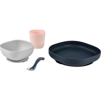Beaba - Children's dining set Night blue 4 pcs