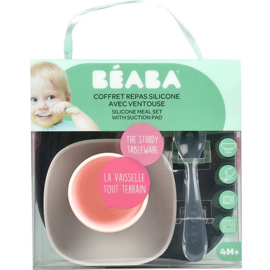 Beaba - Children's dining set Night blue 4 pcs