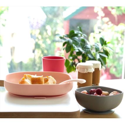 Beaba - Children's dining set Pink 4 pcs