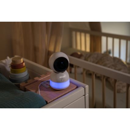 Beaba - ZEN NIGHT Smart Rechargeable Baby Monitor with Parent Unit 720p 5V 4000 mAh Wi-Fi White