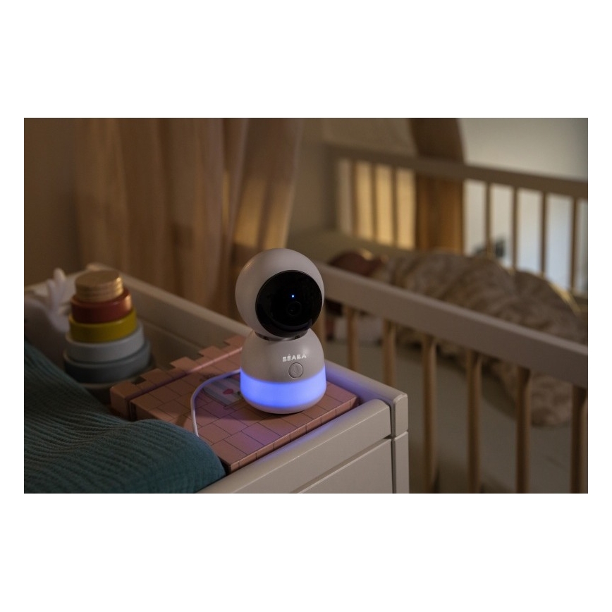 Beaba - ZEN NIGHT Smart Rechargeable Baby Monitor with Parent Unit 720p 5V 4000 mAh Wi-Fi White