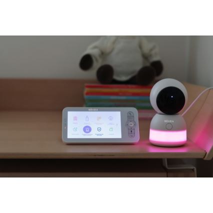 Beaba - ZEN NIGHT Smart Rechargeable Baby Monitor with Parent Unit 720p 5V 4000 mAh Wi-Fi White