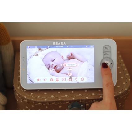 Beaba - ZEN NIGHT Smart Rechargeable Baby Monitor with Parent Unit 720p 5V 4000 mAh Wi-Fi White