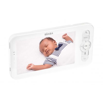 Beaba - ZEN NIGHT Smart Rechargeable Baby Monitor with Parent Unit 720p 5V 4000 mAh Wi-Fi White