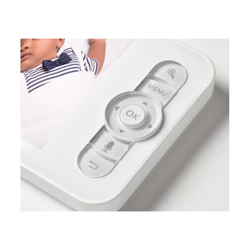 Beaba - ZEN NIGHT Smart Rechargeable Baby Monitor with Parent Unit 720p 5V 4000 mAh Wi-Fi White