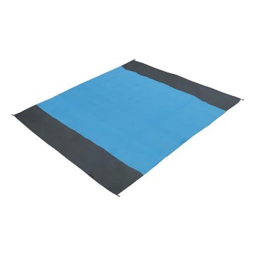 Beach mat 200x200 cm blue/grey