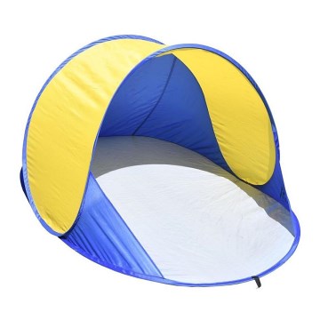 Beach tent blue/yellow 120x195 cm