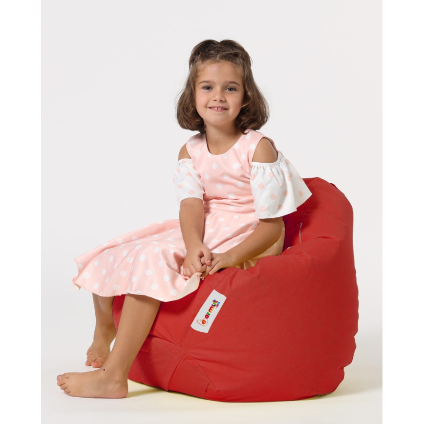 Bean bag 60x60 cm red