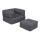 Bean bag with a footrest 65x40 cm grey