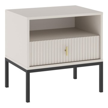 Bedside table SUE beige/cashmere