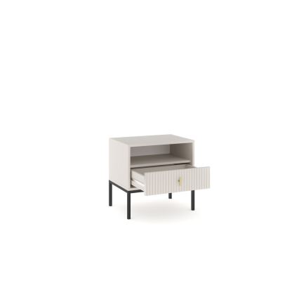 Bedside table SUE beige/cashmere