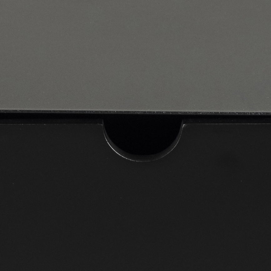 BEKIM Wall-Mountable Nightstand, Black