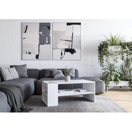 BELA 100 x 42 cm Coffee Table, White