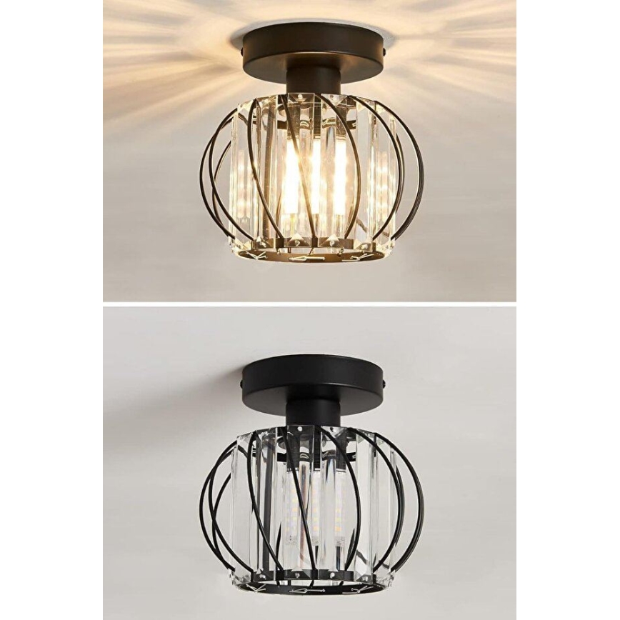 BELLA ceiling light 1xE27/40W/230V, 20 cm diameter, black