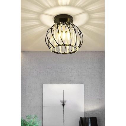 BELLA ceiling light 1xE27/40W/230V, 20 cm diameter, black