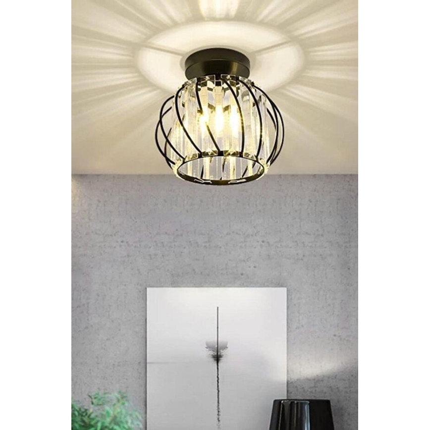 BELLA ceiling light 1xE27/40W/230V, 20 cm diameter, black