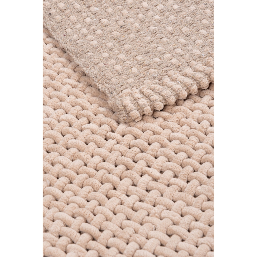 BELWEDER Bath Mat 60 x 100 cm, Beige